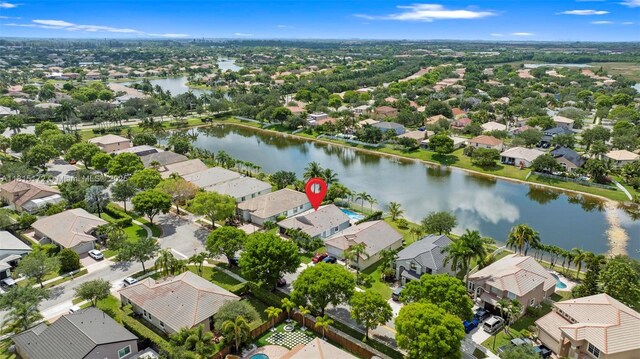 14420 NW 16th St, Pembroke Pines, FL 33028 - aerial perspective of suburban area featuring a large body of water