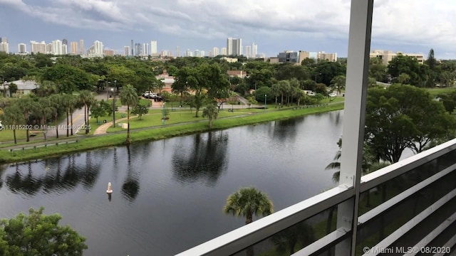 16850 S Glades Dr Unit 8G, North Miami Beach, FL 33162 - water view featuring city skyline