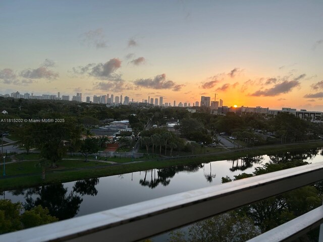 16850 S Glades Dr Unit 8G, North Miami Beach, FL 33162 - water view with city skyline
