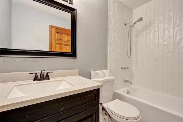 2398 SE Bordeaux Ct, Port St Lucie, FL 34952 - full bath featuring toilet, vanity, and shower / bath combination