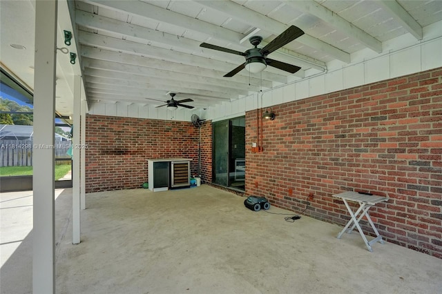 2398 SE Bordeaux Ct, Port St Lucie, FL 34952 - view of patio / terrace with ceiling fan