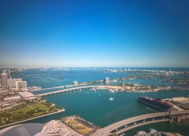 300 N Biscayne Blvd Unit 8502, Miami, FL 33132 - view of urban area with a notable bridge and a nearby body of water