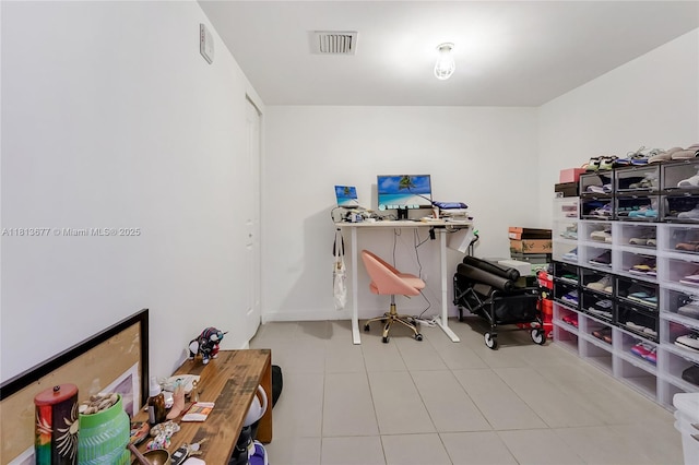 1600 NE 1st Ave Unit 1112, Miami, FL 33132 - home office with tile patterned floors