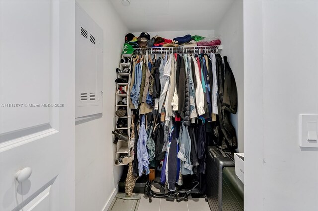 1600 NE 1st Ave Unit 1112, Miami, FL 33132 - walk in closet with tile patterned floors