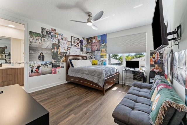 127 Swan Ave, Plantation, FL 33324 - bedroom featuring wood finished floors and a ceiling fan