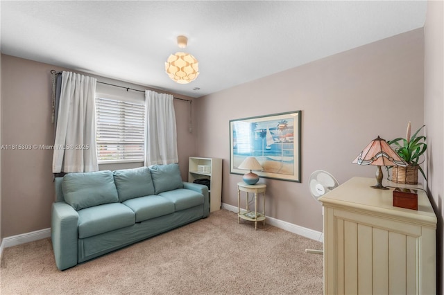 7702 Paddock Pl, Davie, FL 33328 - living room with light carpet and baseboards