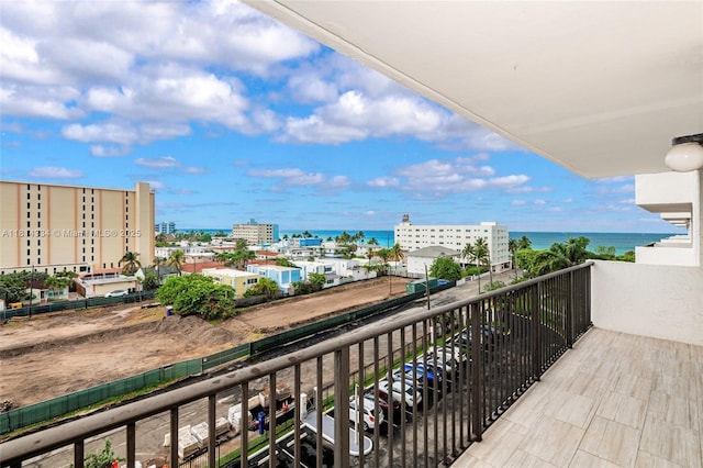 1201 S Ocean Dr Unit 610N, Hollywood, FL 33019 - balcony with a water view and a view of city