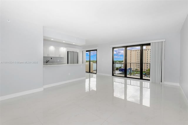 1201 S Ocean Dr Unit 610N, Hollywood, FL 33019 - empty room with baseboards and recessed lighting