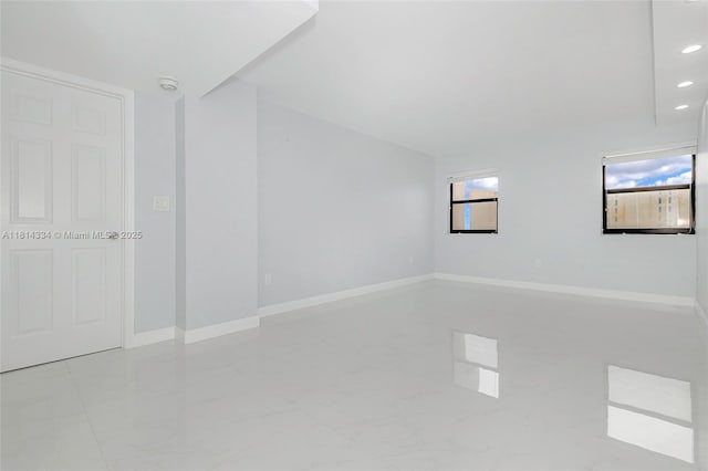 1201 S Ocean Dr Unit 610N, Hollywood, FL 33019 - spare room with recessed lighting and baseboards