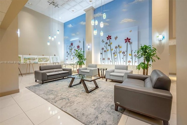 1201 S Ocean Dr Unit 610N, Hollywood, FL 33019 - common area featuring a towering ceiling