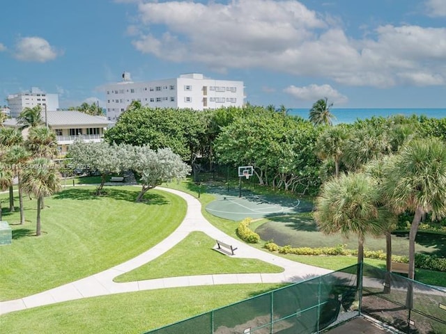 1201 S Ocean Dr Unit 610N, Hollywood, FL 33019 - view of home's community with a lawn and community basketball court