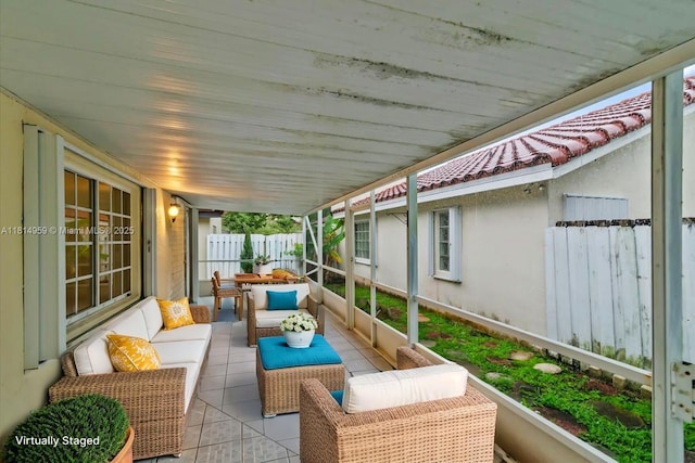 17610 SW 4th Ct, Pembroke Pines, FL 33029 - sunroom / solarium with an outdoor hangout area