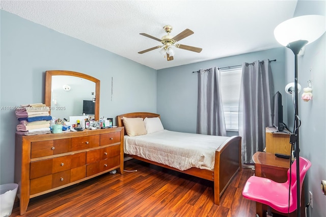 15683 NW 12th Rd, Pembroke Pines, FL 33028 - bedroom with wood finished floors and a ceiling fan