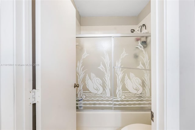 15683 NW 12th Rd, Pembroke Pines, FL 33028 - full bathroom featuring toilet and shower / bath combination with glass door