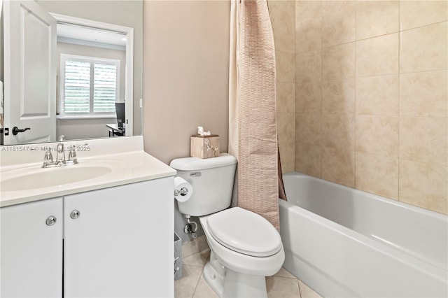 3063 NW 126th Ave, Sunrise, FL 33323 - full bath featuring vanity, shower / tub combo, and tile patterned floors
