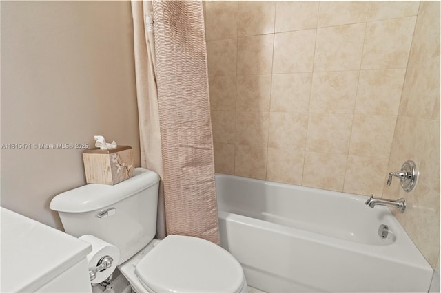 3063 NW 126th Ave, Sunrise, FL 33323 - full bathroom featuring toilet and shower / tub combo with curtain