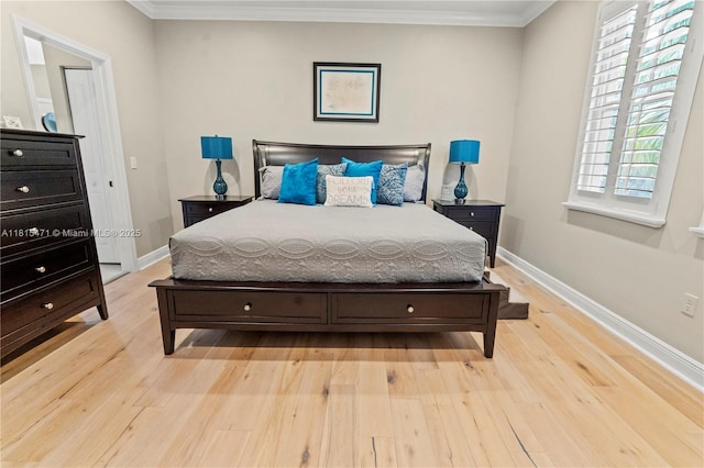 3063 NW 126th Ave, Sunrise, FL 33323 - bedroom featuring light wood finished floors and crown molding