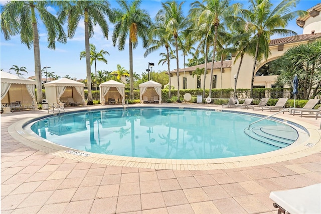 3063 NW 126th Ave, Sunrise, FL 33323 - community pool with a gazebo and a patio