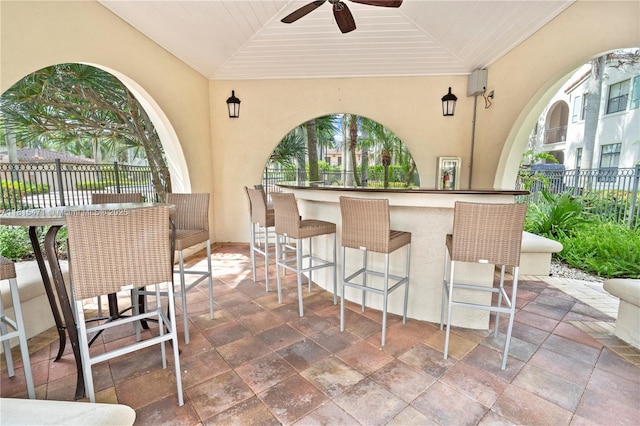 3063 NW 126th Ave, Sunrise, FL 33323 - view of patio with a ceiling fan
