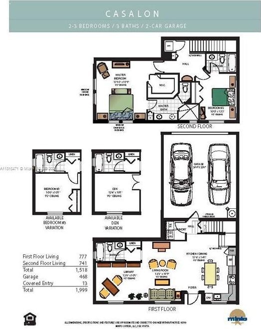 3063 NW 126th Ave, Sunrise, FL 33323 - view of property floor plan