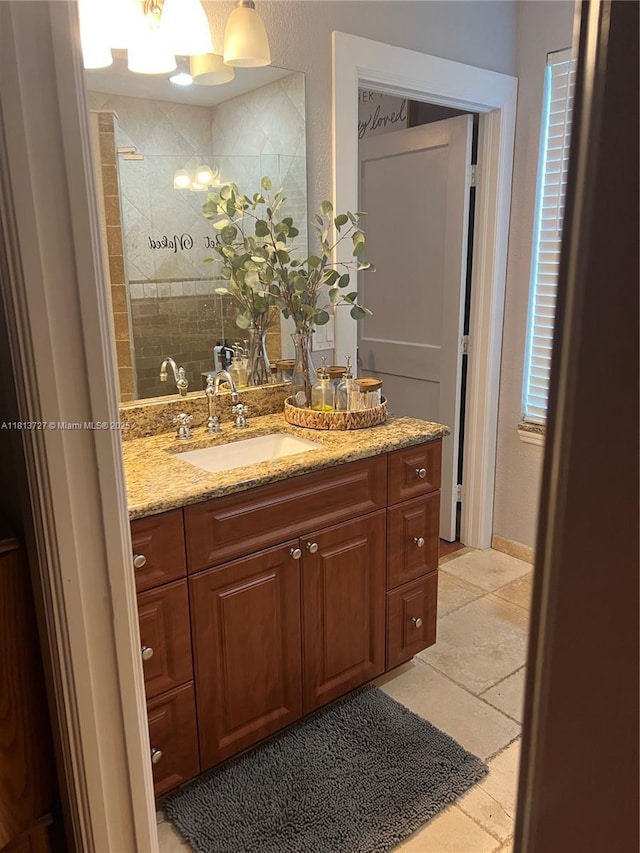 416 N Deane Duff Ave, Clewiston, FL 33440 - bathroom with vanity and a tile shower