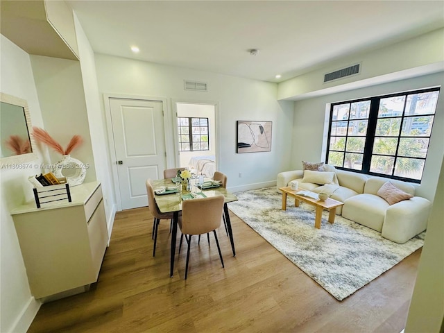 1619 Jefferson Ave Unit 19, Miami Beach, FL 33139 - dining area featuring wood finished floors, recessed lighting, and baseboards