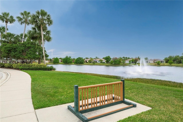 9722 SW Glenbrook Dr, Port St Lucie, FL 34987 - view of grassy yard featuring a water view
