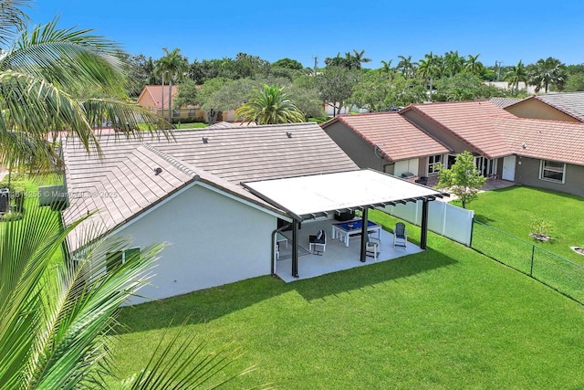 1240 NW 161st Ave, Pembroke Pines, FL 33028 - rear view of property with stucco siding, a patio, and a tiled roof