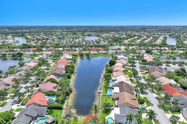 1240 NW 161st Ave, Pembroke Pines, FL 33028 - aerial view of residential area with a large body of water