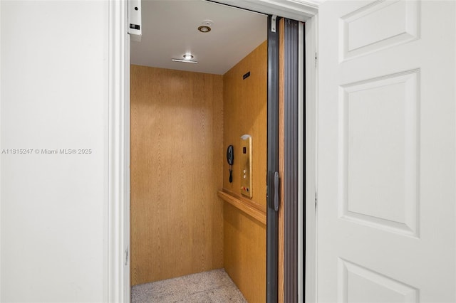 615 Santander Ave Unit C, Coral Gables, FL 33134 - elevator with carpet flooring
