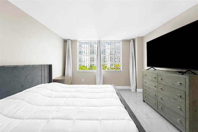 2851 NE 183rd St Unit 510E, Aventura, FL 33160 - bedroom featuring light marble finish flooring and baseboards