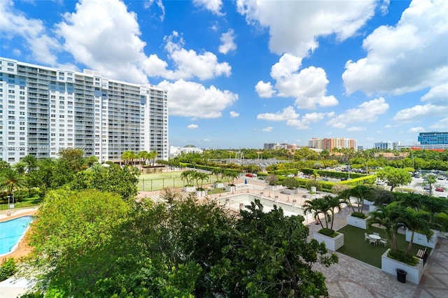 2851 NE 183rd St Unit 510E, Aventura, FL 33160 - exterior space with a pool area