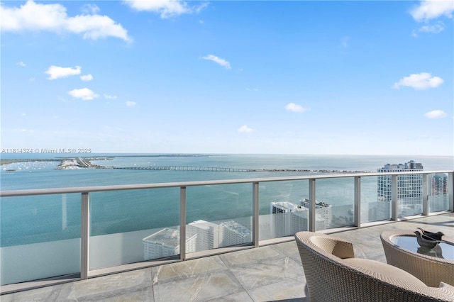 1300 Brickell Bay Dr Unit 4400, Miami, FL 33131 - balcony featuring a water view