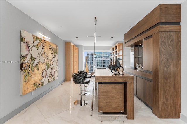 1300 Brickell Bay Dr Unit 4400, Miami, FL 33131 - bar area with light tile patterned floors