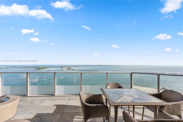1300 Brickell Bay Dr Unit 4400, Miami, FL 33131 - balcony featuring a water view