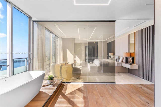 1300 Brickell Bay Dr Unit 4400, Miami, FL 33131 - interior space with expansive windows