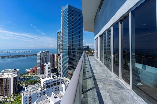 1300 Brickell Bay Dr Unit 4400, Miami, FL 33131 - balcony featuring a water view and a city view