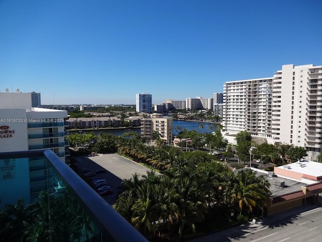 4001 S Ocean Dr Unit 11A, Hollywood, FL 33019 - balcony featuring a water view and a city view