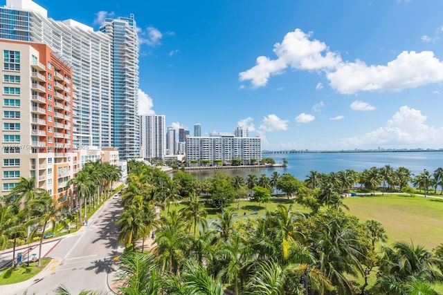2000 N Bayshore Dr Unit 1011, Miami, FL 33137 - water view featuring nearby urban area