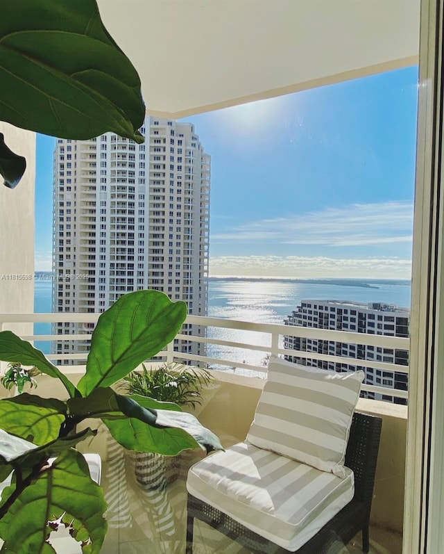 888 Brickell Key Dr Unit 2209, Miami, FL 33131 - balcony featuring a water view