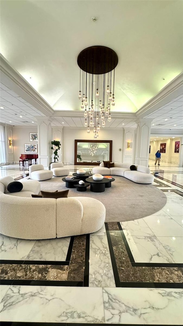 5600 Collins Ave Unit 10E, Miami Beach, FL 33140 - building lobby featuring recessed lighting