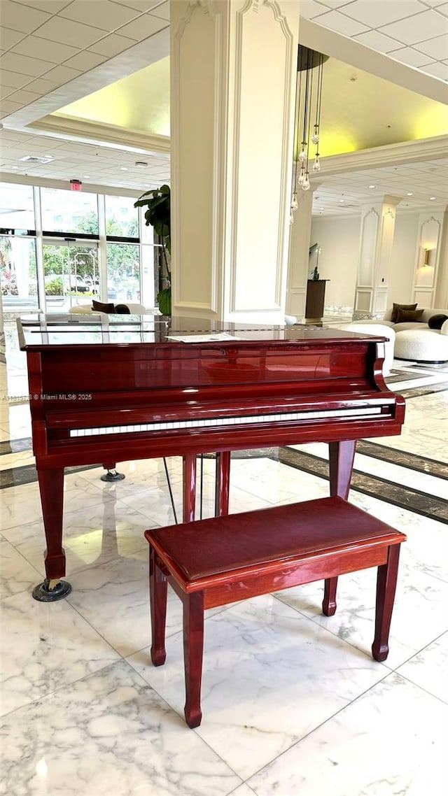 5600 Collins Ave Unit 10E, Miami Beach, FL 33140 - detailed view of a raised ceiling and ornamental molding