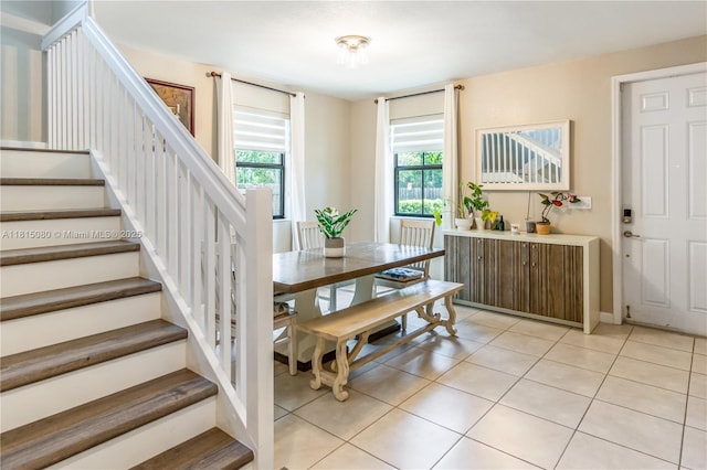 724 SE 37th Ave, Homestead, FL 33033 - dining space with stairs and light tile patterned floors
