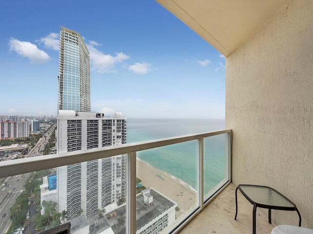 16699 Collins Ave Unit 2906, Sunny Isles Beach, FL 33160 - balcony with a water view and a city view