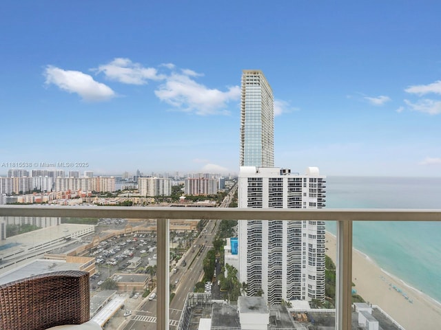 16699 Collins Ave Unit 2906, Sunny Isles Beach, FL 33160 - balcony with a view of city and a water view