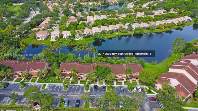 10630 NW 14th St Unit 115, Plantation, FL 33322 - aerial perspective of suburban area with a large body of water