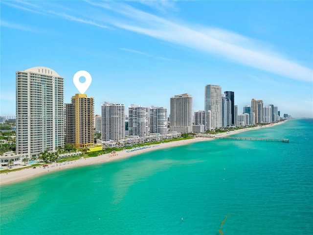 16275 Collins Ave Unit 2101, Sunny Isles Beach, FL 33160 - aerial view of unending shoreline and skyline