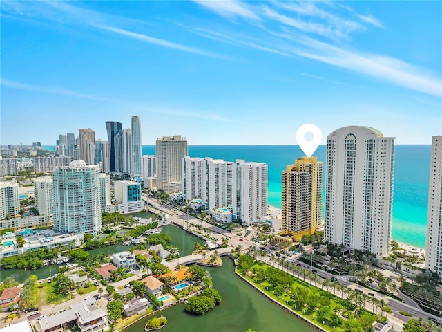 16275 Collins Ave Unit 2101, Sunny Isles Beach, FL 33160 - aerial view of a nearby body of water and skyline