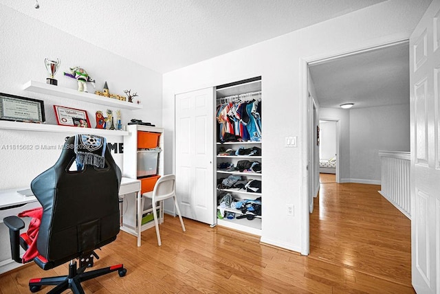 4007 Turquoise Trl, Weston, FL 33331 - home office featuring wood finished floors and a textured ceiling