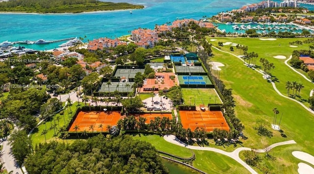 2124 Fisher Island Dr Unit 2124, Miami Beach, FL 33109 - aerial view of a nearby body of water and a local golf course